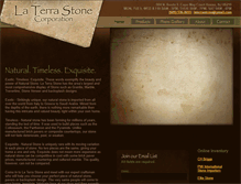 Tablet Screenshot of laterrastone.com